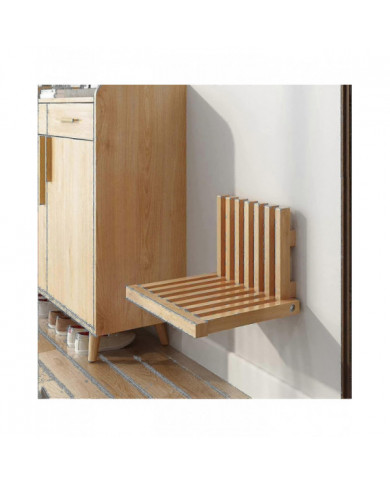 Lugshiree Siège de douche Banc mural Tabouret pliant ChaisetabourTain de douche pour douche intérieure Entrée [...]