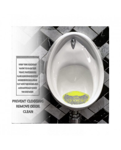 10-pack Urinoir Screen & Deodorizer - Écran d’urinoir, Parfum fort, Moins d’éclaboussures, Saleté, Parfumé Fi