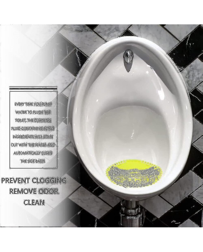 10-pack Urinoir Screen & Deodorizer - Écran d’urinoir, Parfum fort, Moins d’éclaboussures, Saleté, Parfumé Fi