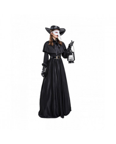 Costume de médecin de la peste Halloween Party Robe Props-YH