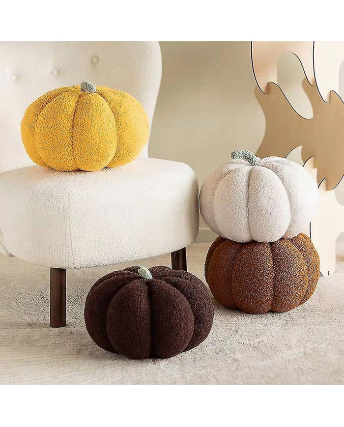 Haute qualité Luxe Woody Decor Pumpkin Shaped Pillow Nordic Style Room Decor Pillow Peluche Canapé Salon Bed de chevet