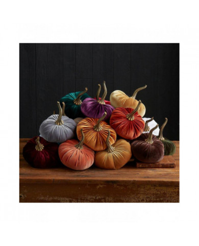 Citrouilles en velours faites à la main Décor Super Doux Citrouille Farcie Avec Citrouille Artificielle Exquise