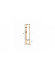 Bamboo Garment Manteau Porte-Vêtements Stand Chapeau Chaussure Cintre en bois Porte-Étagère Tidy