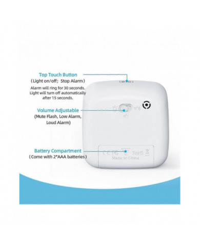 Minuterie visuelle de 60 minutes avec veilleuse, compte à rebours, minuterie Pomodoro avec motif arc-en-ciel pour Ki