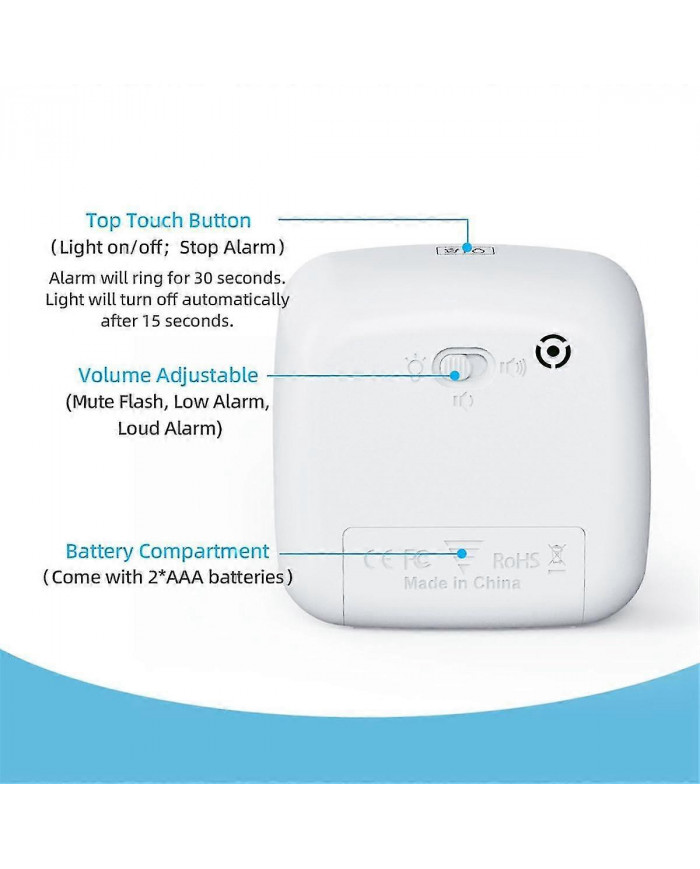 Minuterie visuelle de 60 minutes avec veilleuse, compte à rebours, minuterie Pomodoro avec motif arc-en-ciel pour Ki