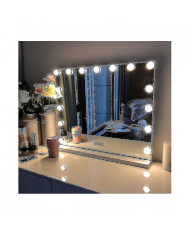 Bebetter Hollywood Mirror Usb Maquillage Avec Lumières Allumées 10 Ampoules 3 Modes d’Éclairage Table Murale [...]