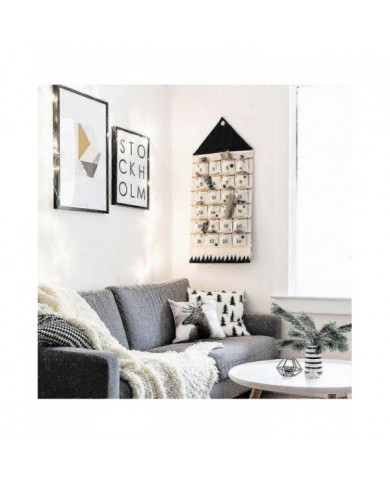 24 Calendrier de l’Avent Compte à rebours de Noël Poches suspendues Cadeau