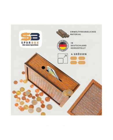 4 Size Piggy Banks - Boîtes à Pes avec objectifs d’épargne et chiffres