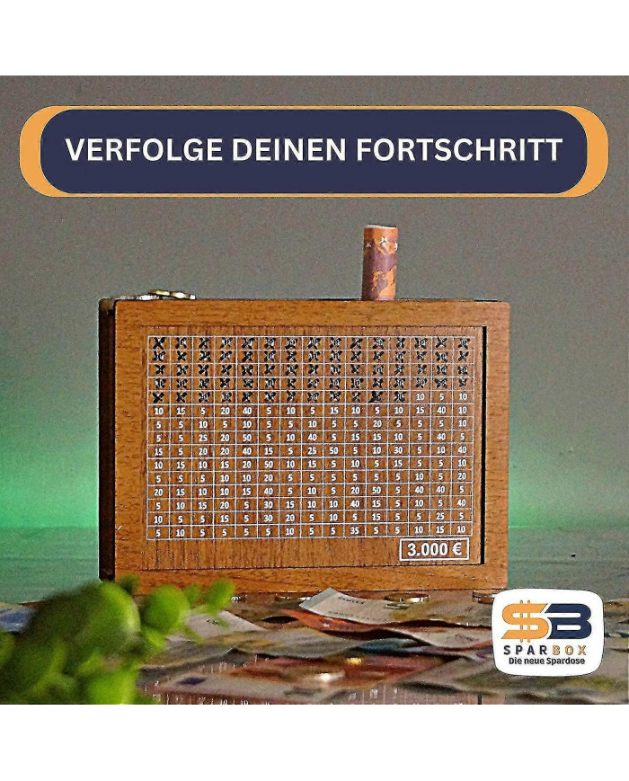 4 Size Piggy Banks - Boîtes à Pes avec objectifs d’épargne et chiffres