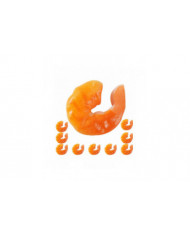 10pcs Artificial Peeled Shrimp Artificial Shrimp Decoration Photo Prop Realistic Fake Shrimp Decorations