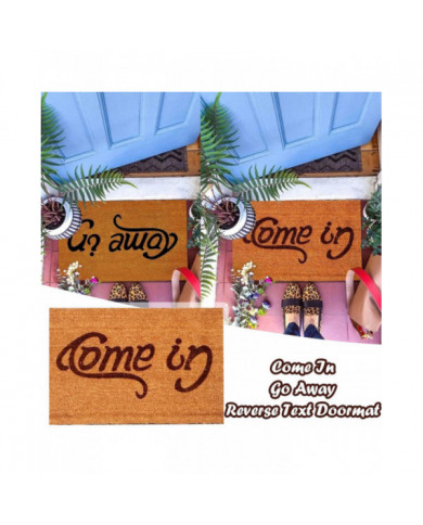Bienvenue-partez Venez paillasson Ndoor Tapis de sol extérieur antidérapant 40x60cm