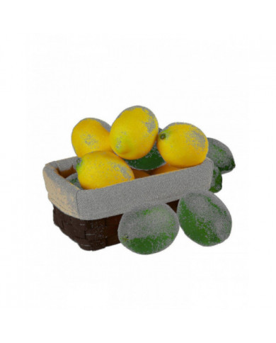 Large Artificial Lemons And Limes, Realistic Decorative Fake Prop Fruits - Set Of 12