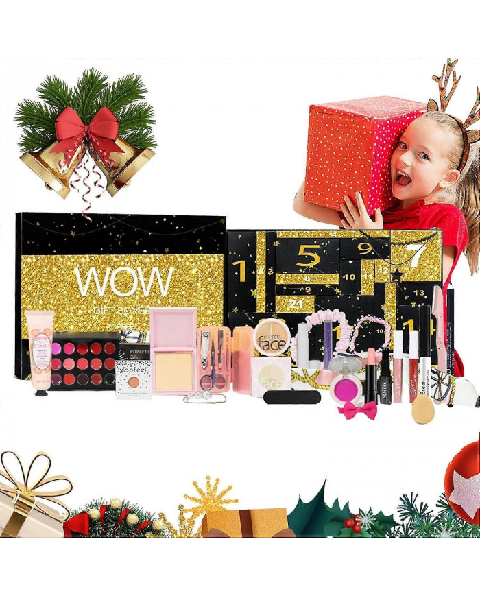 Calendrier de l’Avent Beauté 24 Jours, Set de Maquillage Calendriers de l’Avent, Rouge à Lèvres & Fard à [...]