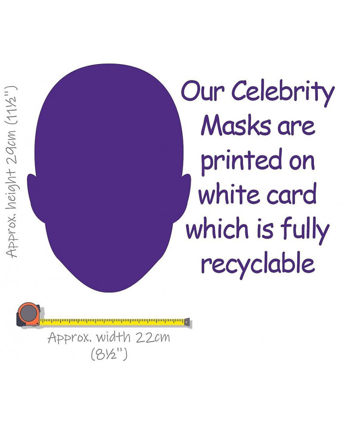 Kamala Harris (sourire) Masque de célébrité, visage plat