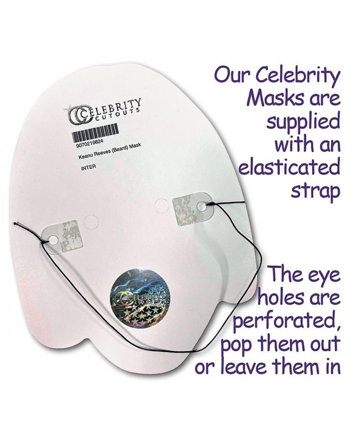 Kamala Harris (sourire) Masque de célébrité, visage plat