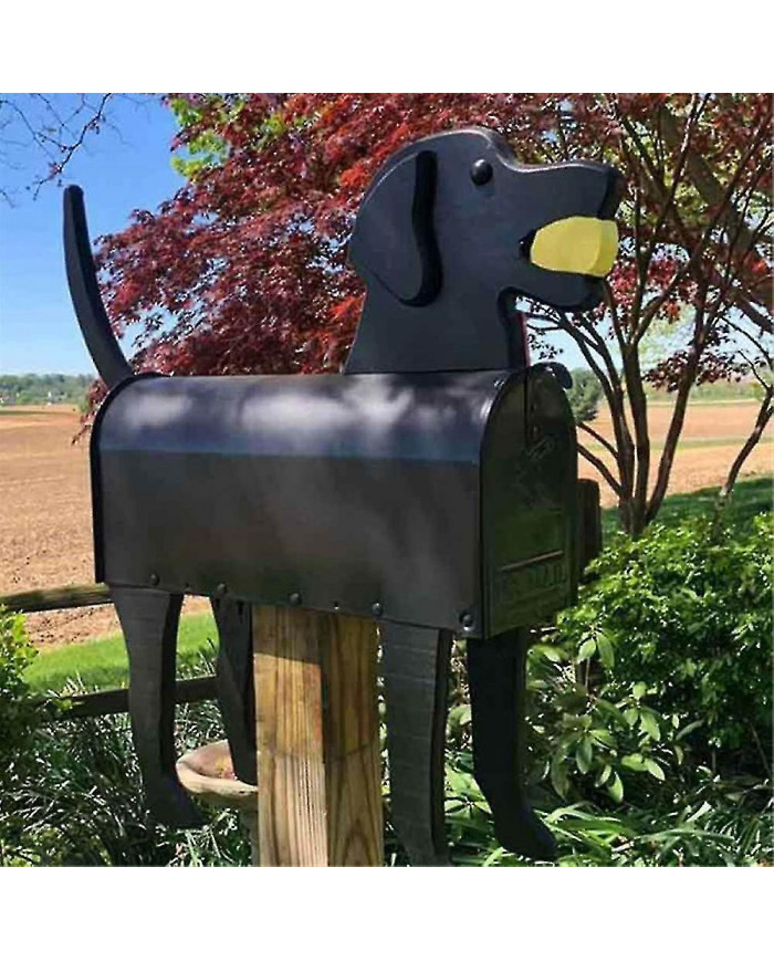 Boîte postale de chien et de cochon résistant aux intempéries pour la cour de ferme Patio Mailbox Outdoor