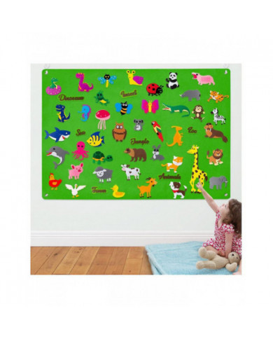 Flanelle feutre-story-board Set pour les tout-petits Grande activité de suspension murale Storyboard Baby Early [...]