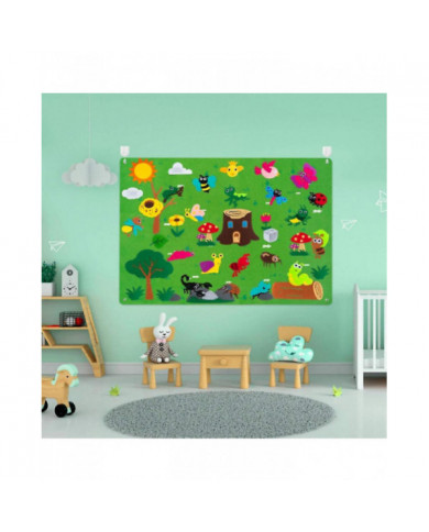 Flanelle feutre-story-board Set pour les tout-petits Grande activité de suspension murale Storyboard Baby Early [...]