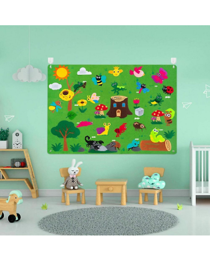 Flanelle feutre-story-board Set pour les tout-petits Grande activité de suspension murale Storyboard Baby Early [...]