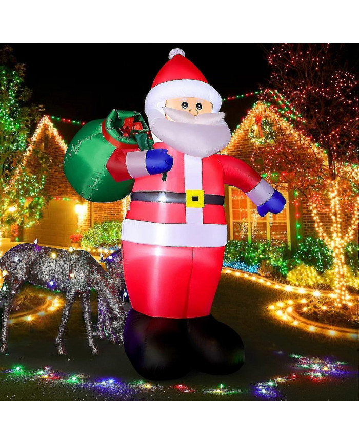 Père Noël gonflable de Noël de 8 pieds avec des lumières LED, décoration de Noël intérieure extérieure ip44 [...]