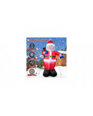Père Noël gonflable de Noël de 8 pieds avec des lumières LED, décoration de Noël intérieure extérieure ip44 [...]