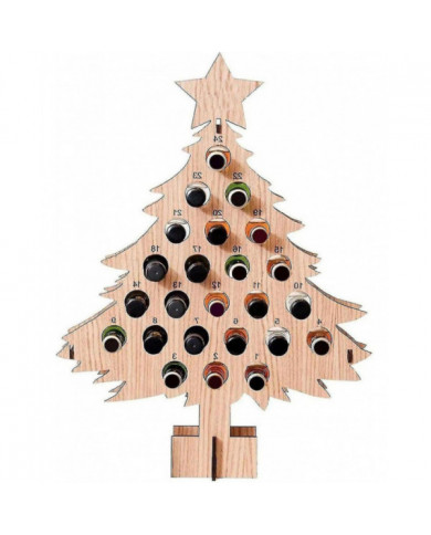 Calendrier de l’Avent porte-vin 2024, calendrier de l’Avent compte à rebours de Noël porte-vin en bois, casier à [...]