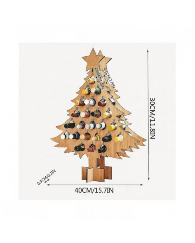 Calendrier de l’Avent porte-vin 2024, calendrier de l’Avent compte à rebours de Noël porte-vin en bois, casier à [...]