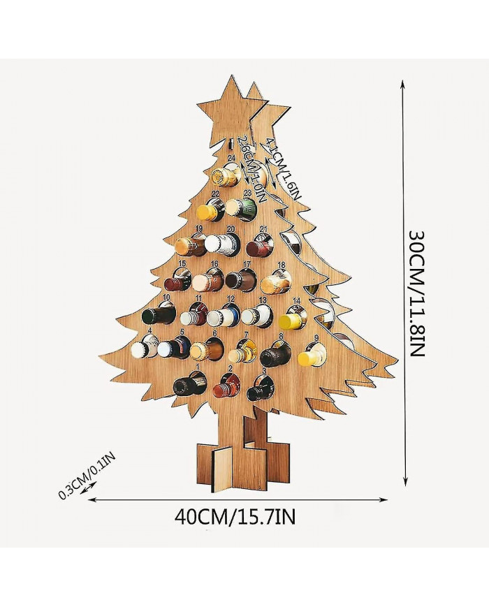 Calendrier de l’Avent porte-vin 2024, calendrier de l’Avent compte à rebours de Noël porte-vin en bois, casier à [...]