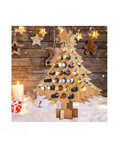 Calendrier de l’Avent porte-vin 2024, calendrier de l’Avent compte à rebours de Noël porte-vin en bois, casier à [...]