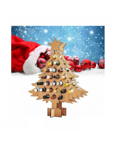 Calendrier de l’Avent porte-vin 2024, calendrier de l’Avent compte à rebours de Noël porte-vin en bois, casier à [...]