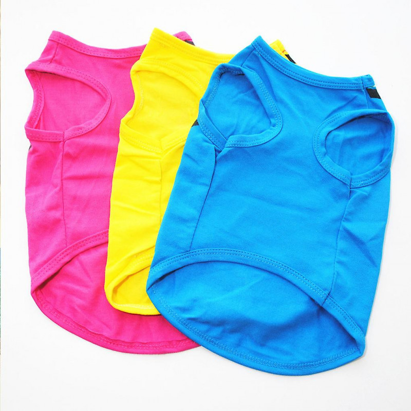 Puppy Clothes Pets Supplies Dog Vest Simple Style Multiple Size Dogs
