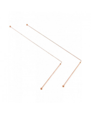 Baguettes de radiesthésie en cuivre - 99,9% cuivre pur 2PCS Baguettes de divination Détecteur de sorcières d’eau [...]