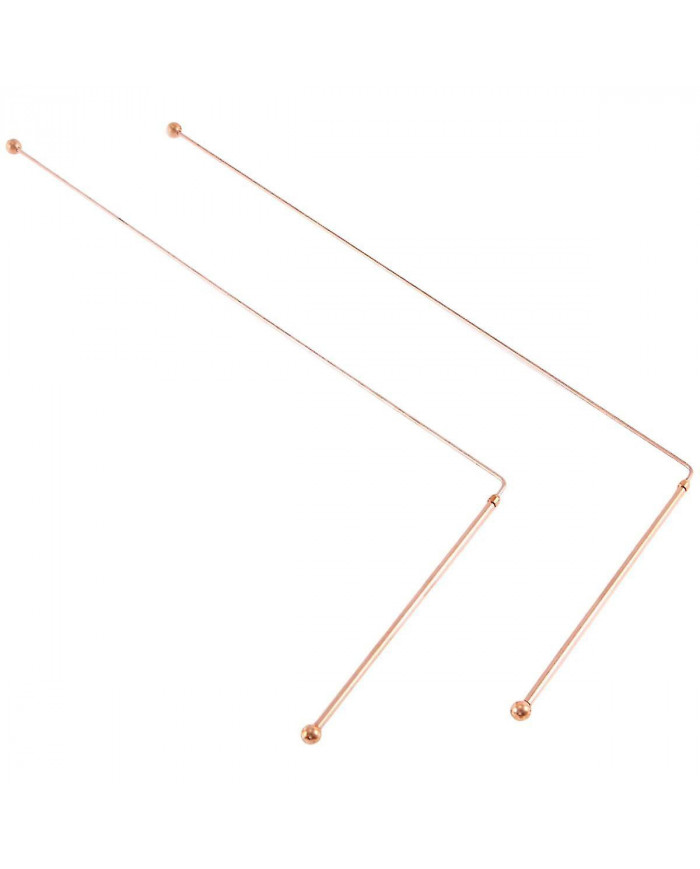 Baguettes de radiesthésie en cuivre - 99,9% cuivre pur 2PCS Baguettes de divination Détecteur de sorcières d’eau [...]