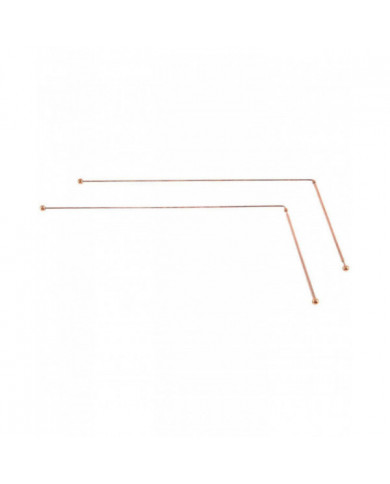 Baguettes de radiesthésie en cuivre - 99,9% cuivre pur 2PCS Baguettes de divination Détecteur de sorcières d’eau [...]