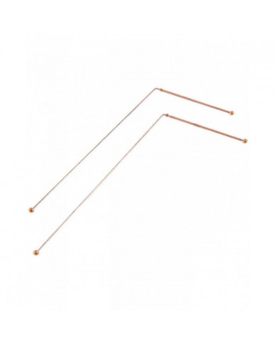 Baguettes de radiesthésie en cuivre - 99,9% cuivre pur 2PCS Baguettes de divination Détecteur de sorcières d’eau [...]