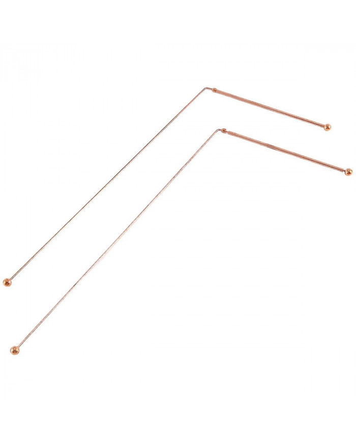 Baguettes de radiesthésie en cuivre - 99,9% cuivre pur 2PCS Baguettes de divination Détecteur de sorcières d’eau [...]