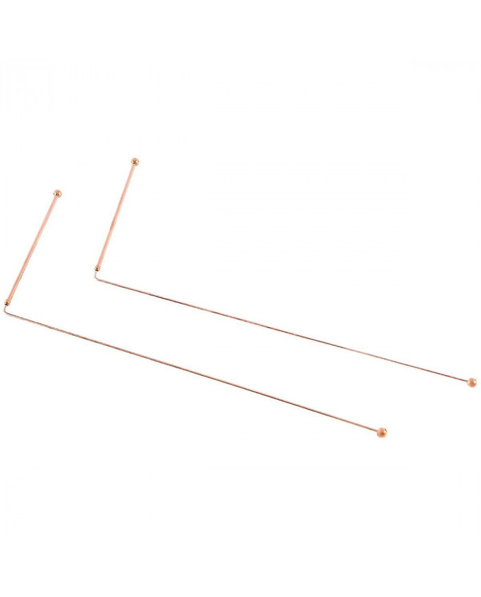 Baguettes de radiesthésie en cuivre - 99,9% cuivre pur 2PCS Baguettes de divination Détecteur de sorcières d’eau [...]