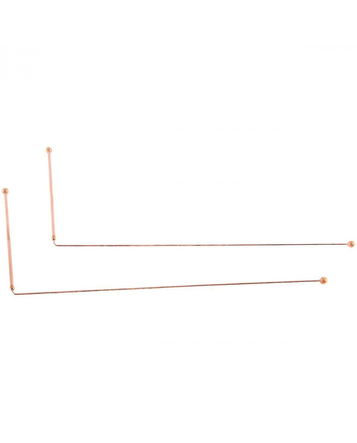 Baguettes de radiesthésie en cuivre - 99,9% cuivre pur 2PCS Baguettes de divination Détecteur de sorcières d’eau [...]