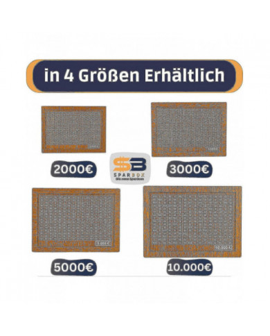 4 Tailles Boîte D’épargne Tirelires Avec Des Objectifs D’épargne Et Des Nombres À Cocher Hk