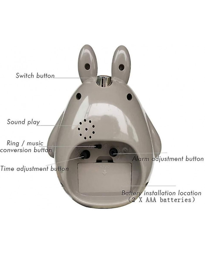 Pour le thème Totoro, Snooze Function Silent And Led Night Light Clocks Meilleur cadeau pour les enfants [...]