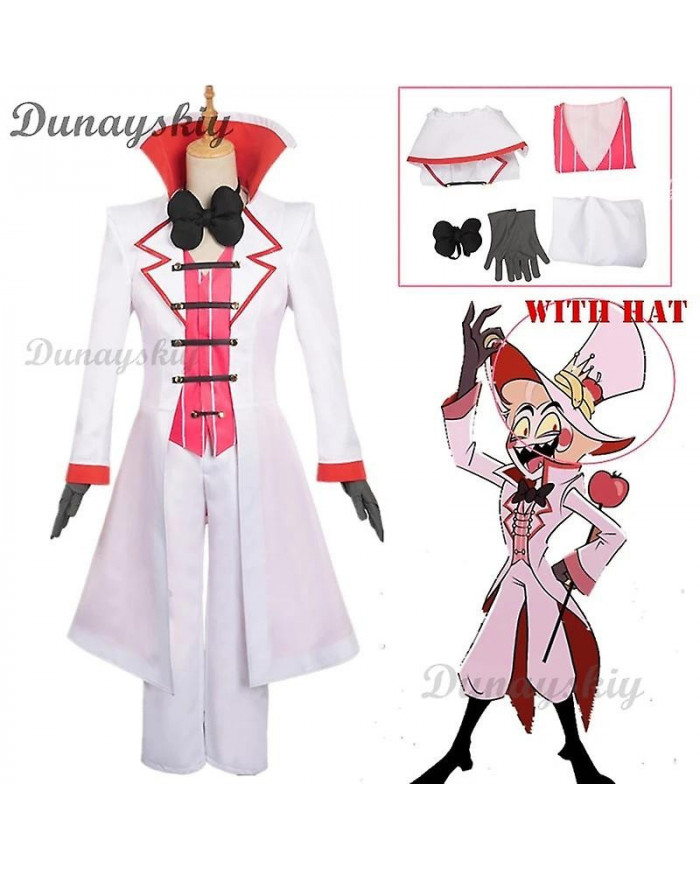 2024 nouveau modèle Hazbin Lucifer Cosplay Anime Hôtel Morningstar Cosplay Costume Perruque Papa Blanc Costume [...]