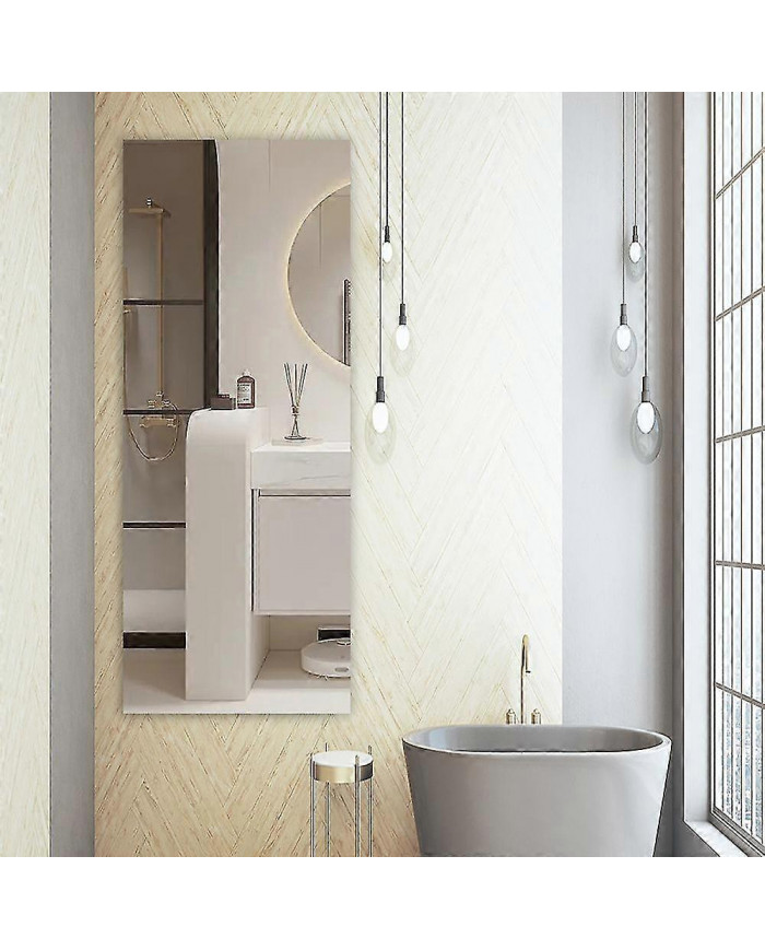 Miroir auto-adhésif 40 x 122cm Miroir adhésif flexible Miroir T