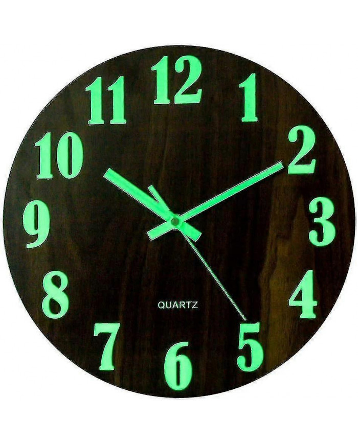 2024 Nouvelle horloge murale lumineuse, horloge murale silencieuse décorative moderne, grand cadran avec 30cm