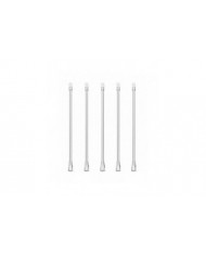 5pcs Blind Wand Stores Stores Verticaux Pièces De Rechange Tige Aveugle avec Crochets De Queue