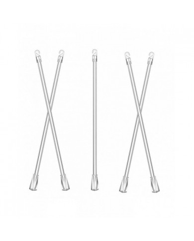 5pcs Blind Wand Stores Stores Verticaux Pièces De Rechange Tige Aveugle avec Crochets De Queue