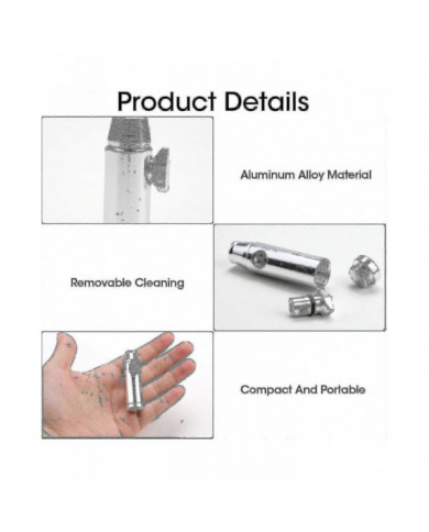 Distributeur Distributeur Aluminium Sniff Tabatière Bullet Discret Et Hygiénique 53 Mm Boule Plate En Forme De [...]