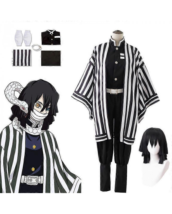 Anime Demon Slayer Iguro Obanai Kimetsu No Yaiba Tanjirou White Snake Perruque Kimono Adulte Halloween Party [...]