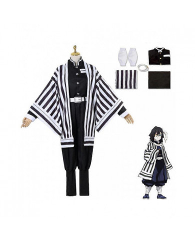 Anime Demon Slayer Iguro Obanai Kimetsu No Yaiba Tanjirou White Snake Perruque Kimono Adulte Halloween Party [...]