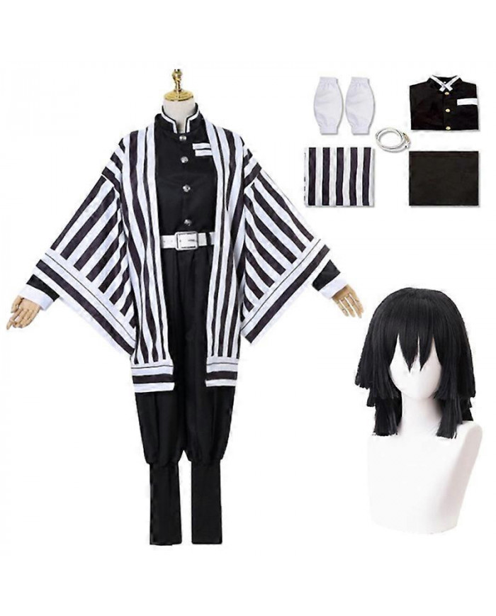 Anime Demon Slayer Iguro Obanai Kimetsu No Yaiba Tanjirou White Snake Perruque Kimono Adulte Halloween Party [...]