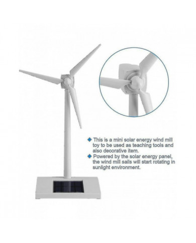 Jouet d’éolienne à énergie solaire, Jouet pour enfants d’éoliennes à énergie solaire, Modèle miniature Éolienne à [...]